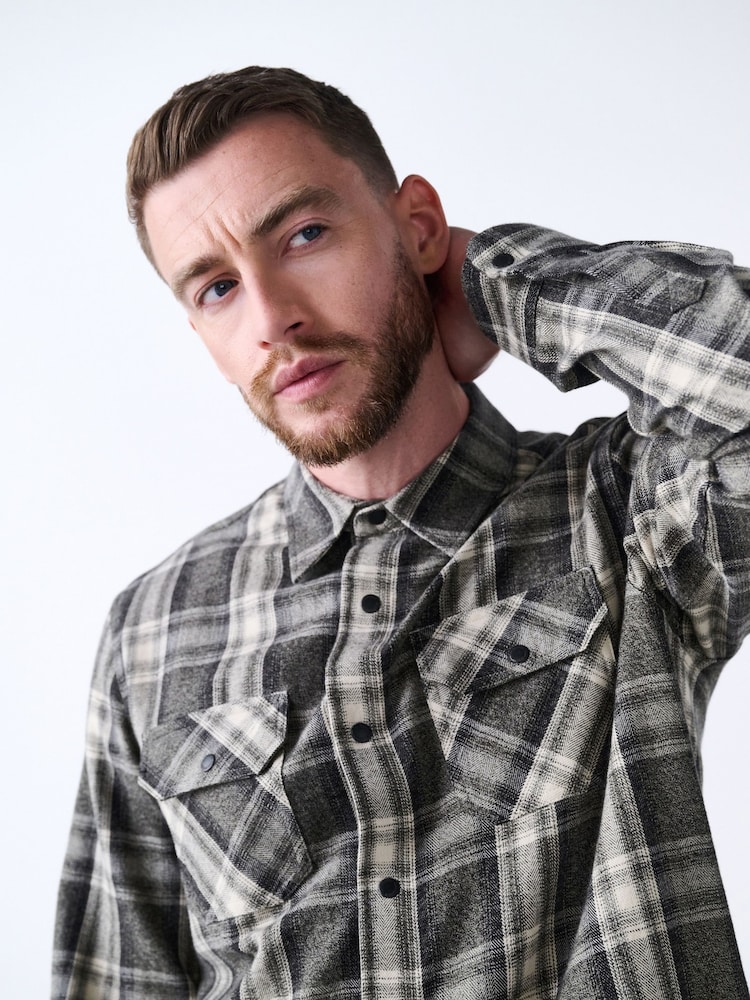 Green Long Sleeve Check Shirt - Image 1 of 9