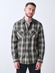 Green Long Sleeve Check Shirt - Image 2 of 9