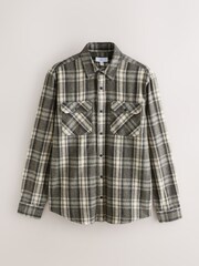 Green Long Sleeve Check Shirt - Image 7 of 9
