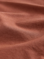 Rust Brown Slim Fit Long Sleeve Oxford Shirt - Image 7 of 8