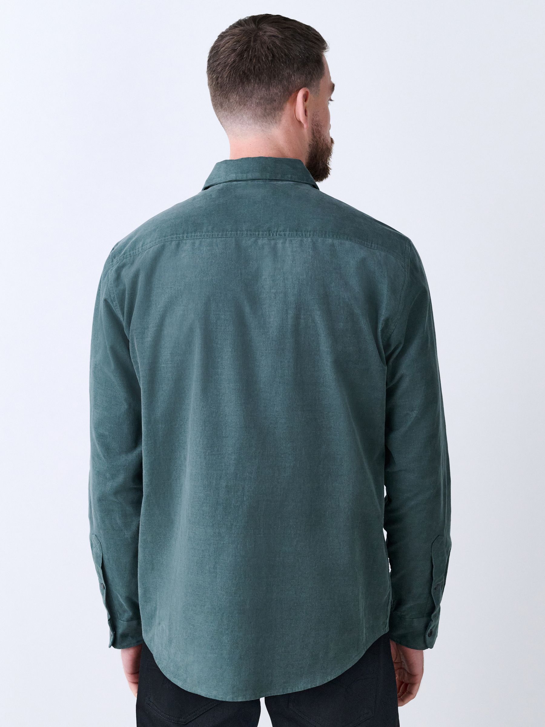Buy Green Western Styling Long Sleeve Cord Shirt from Next USA