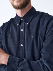 Charcoal Grey Long Sleeve Cord Shirt - Image 5 of 5