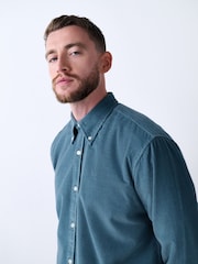 Blue Long Sleeve Cord Shirt - Image 1 of 9
