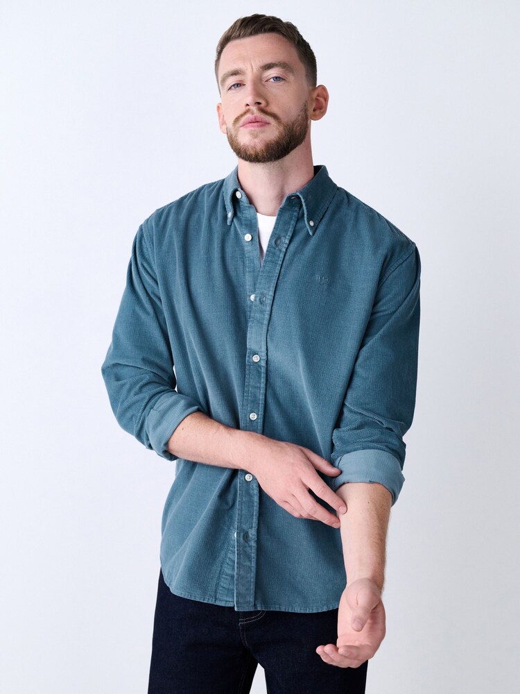 Blue Long Sleeve Cord Shirt - Image 2 of 9