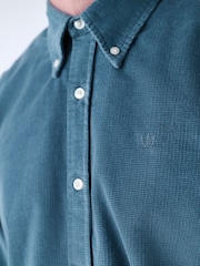 Blue Long Sleeve Cord Shirt - Image 6 of 9