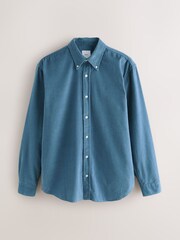 Blue Long Sleeve Cord Shirt - Image 7 of 9