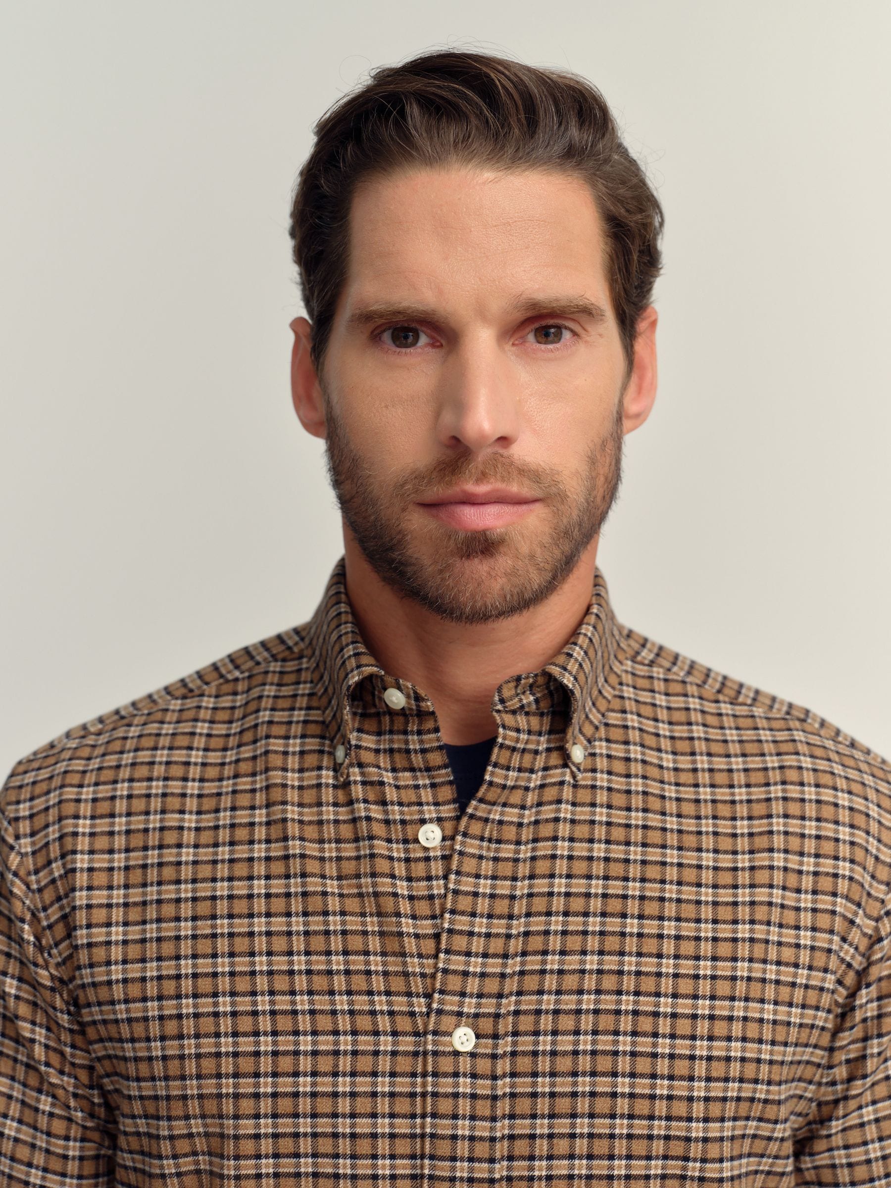 Buy Neutral Long Sleeve Check Shirt from Next USA