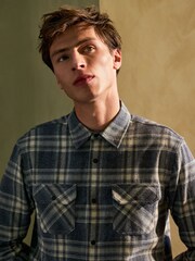 Blue Long Sleeve Check Shirt - Image 4 of 8