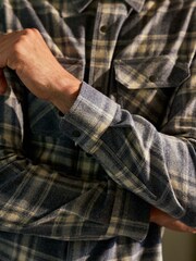 Blue Long Sleeve Check Shirt - Image 5 of 8