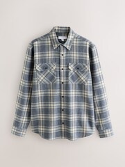 Blue Long Sleeve Check Shirt - Image 6 of 8
