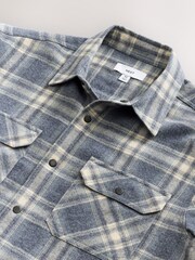 Blue Long Sleeve Check Shirt - Image 8 of 8