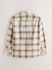 Neutro - Camisa de manga comprida com estampa nas costas em Check - Imagem 7 de 10
