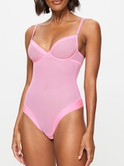 KBX Pink Zadie Mesh Underwired Body - Image 1 of 8