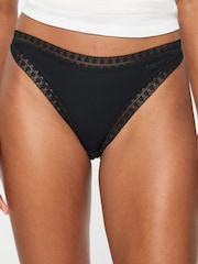 KBX Black Thong Brazilian Knickers 3 Pack - Image 6 of 8