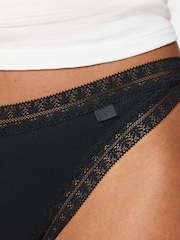 KBX Black Thong Brazilian Knickers 3 Pack - Image 8 of 8