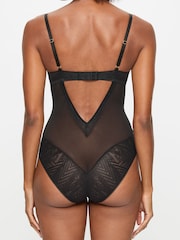KBX Black Tessa Mesh & Lace Underwired Body - Image 2 of 8