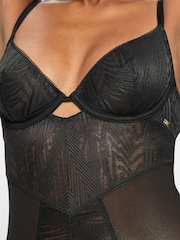 KBX Black Tessa Mesh & Lace Underwired Body - Image 5 of 8