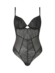 KBX Black Tessa Mesh & Lace Underwired Body - Image 7 of 8
