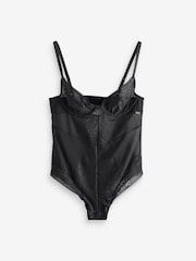 KBX Black Tessa Mesh & Lace Underwired Body - Image 8 of 8