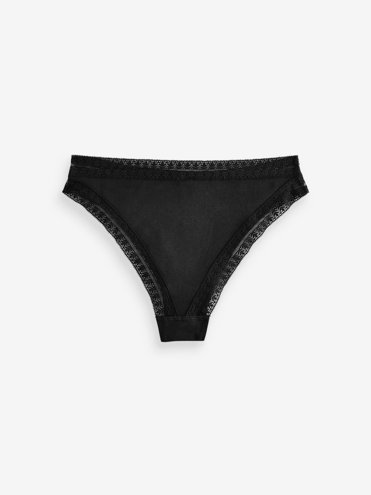 KBX Black Brazillian Brazilian Knickers 3 Pack - Image 3 of 8