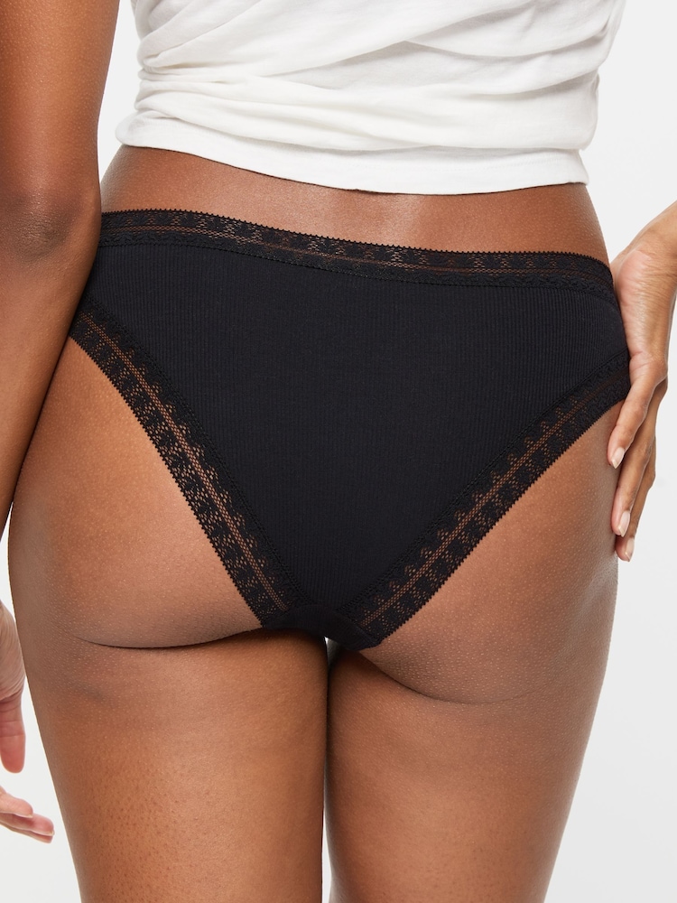 KBX Black Brazillian Brazilian Knickers 3 Pack - Image 7 of 8