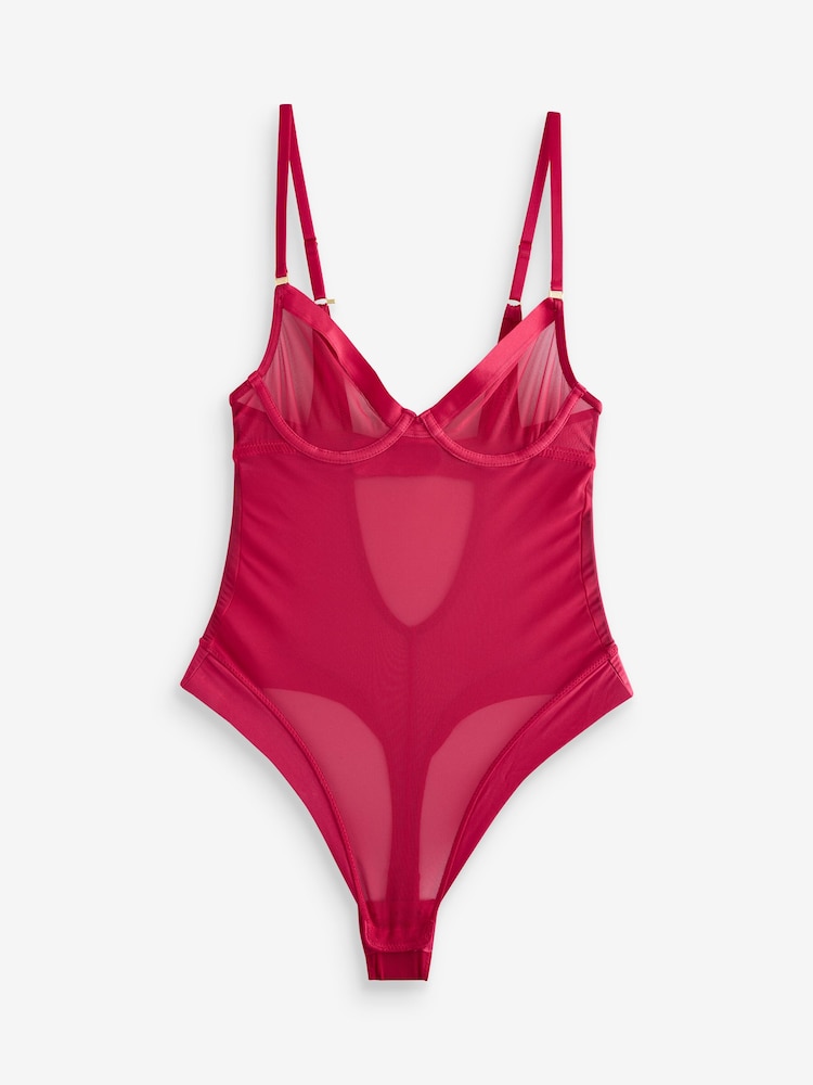 KBX Red Zadie Mesh Underwired Body - Image 8 of 8