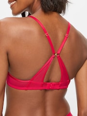 KBX Red Zadie Mesh Non Pad Plunge Bra - Image 2 of 7