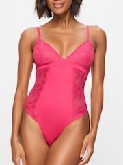KBX Harper Scalloped Lace Non Wired Plunge Body - صورة 1 من 5