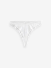 KBX White Thong Brazilian Knickers 3 Pack - Image 3 of 11