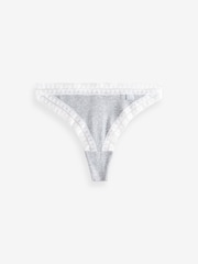 KBX White Thong Brazilian Knickers 3 Pack - Image 4 of 11