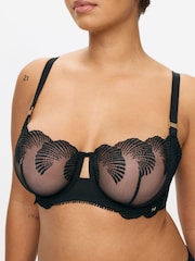 KBX Lana Shell Embroidery Non Pad Balcony Bra - Image 4 of 9