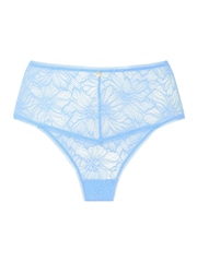 Blauw - KBX Alice Lace High Rise Brazilian Knickers - Image 5 of 5
