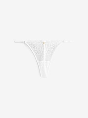 Белый - KBX Lace High Leg Knickers 3 Pack - Изображение 3 из 5