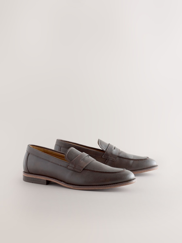 Brown Standard Fit Saddle Loafers - Image 1 of 7