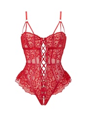 Красный - Плюшевая сумка с кружевной отделкой Ann Summers Boudoir Tease - Изображение 6 из 6