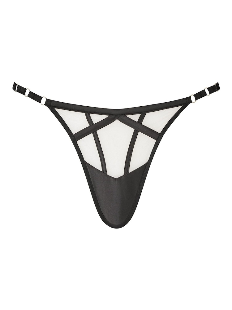 Белый/светло-бежевый - Ann Summers Sheer Desire Illusion Mesh Non Pad Plunge Bra - Изображение 6 из 6