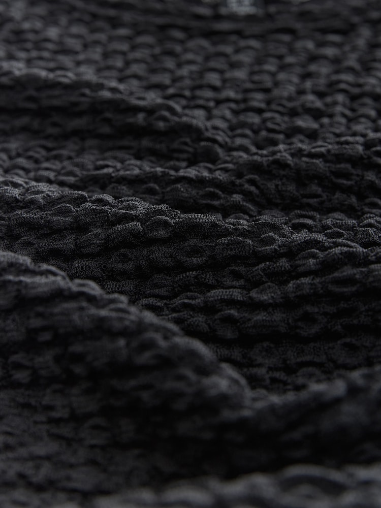 Black Texture Half Sleeve T-Shirt - Image 2 of 3