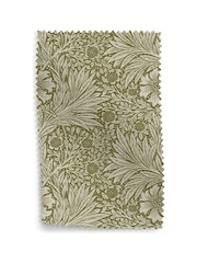 Morris & Co Olive Green Marigold by Morris and Co Upholstery Swatch - Image 1 of 1