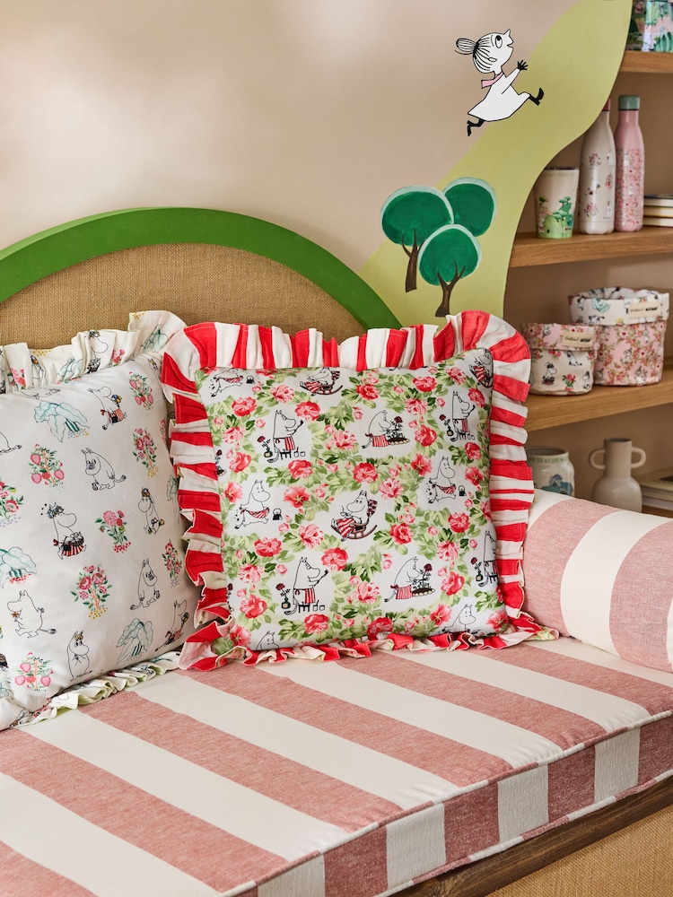 Cath Kidston Red Moomin Mamma Ruffle Edge Cushion - Image 2 of 7