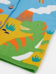 Cárdigan con dinosaurio y arcoíris de punto de Frugi - Imagen 5 de 5