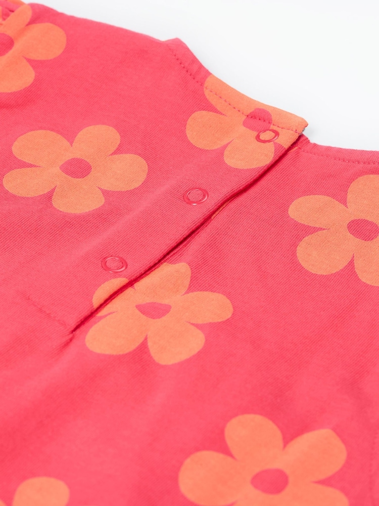 Frugi Pink Floral Horse Dress - Girls' Dress - Image 4 of 4