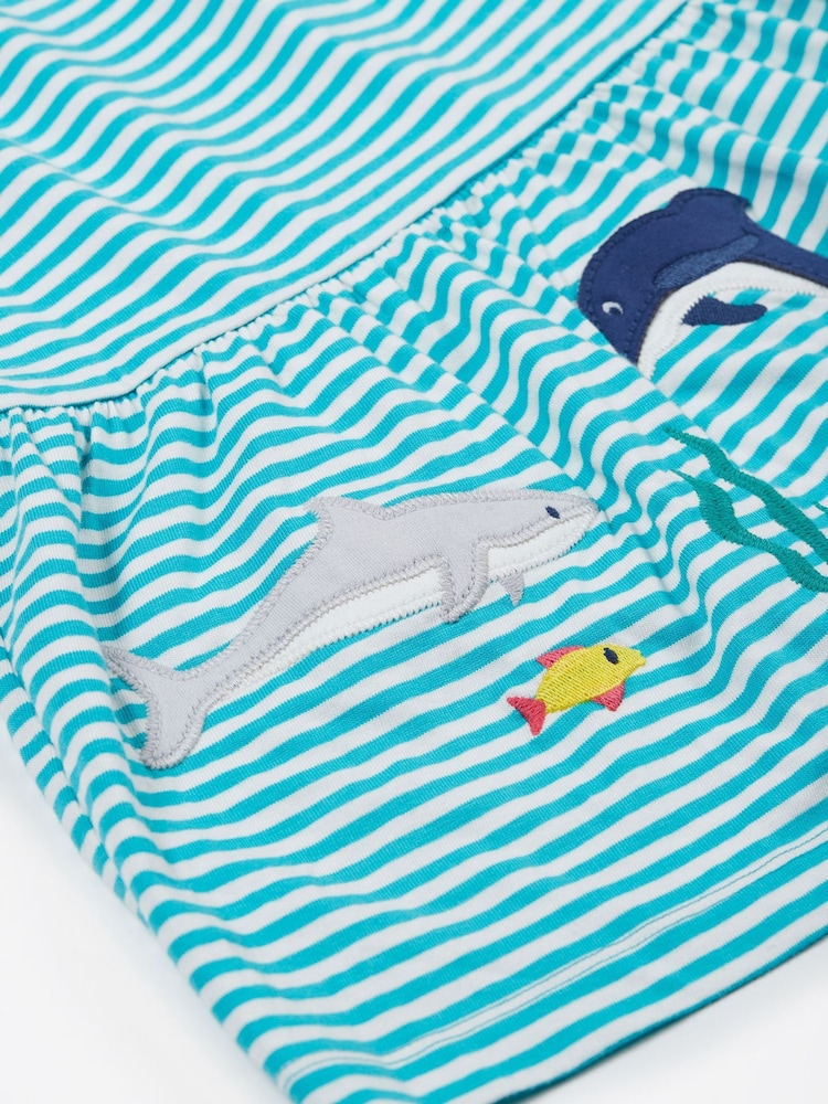 Frugi Kids Blue Pixy 100% Cotton Dress - Image 3 of 5