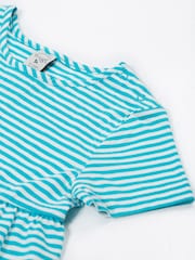 Frugi Kids Blue Pixy 100% Cotton Dress - Image 4 of 5