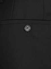 Skopes Black Tapered Fit Sinatra Suit Trousers with Satin Side Stripe - Image 4 of 7