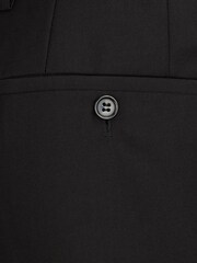 Skopes Black Tapered Fit Sinatra Suit Trousers with Satin Side Stripe - Image 7 of 7