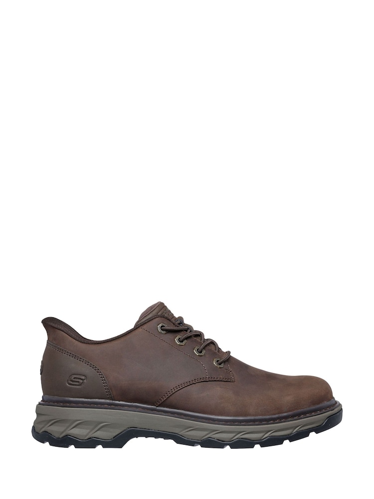 Skechers Brown Relaxed Fit Slip-Ins Lockett Gustav Shoes - Image 1 of 5