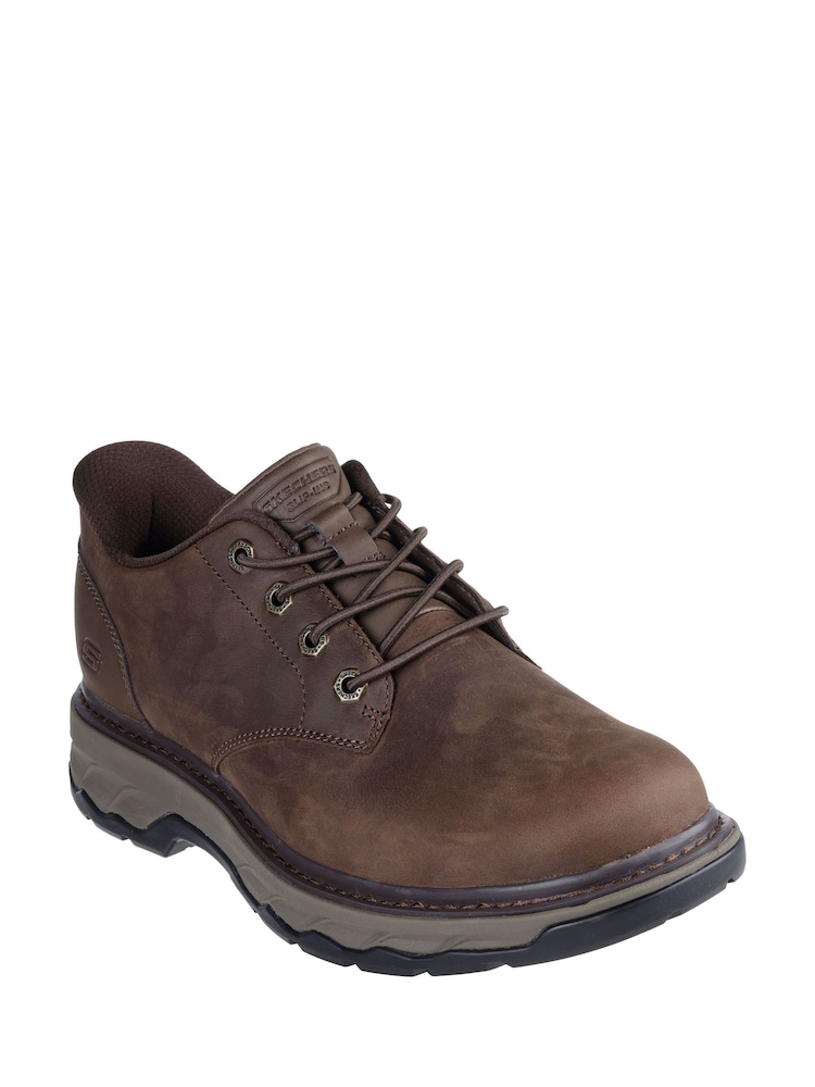Buy Skechers Brown Relaxed Fit Slip-Ins Lockett Gustav Shoes from Next USA