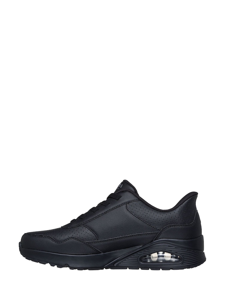 Skechers Black Slip-Ins Uno Banksia Luxe Trainers - Image 2 of 5