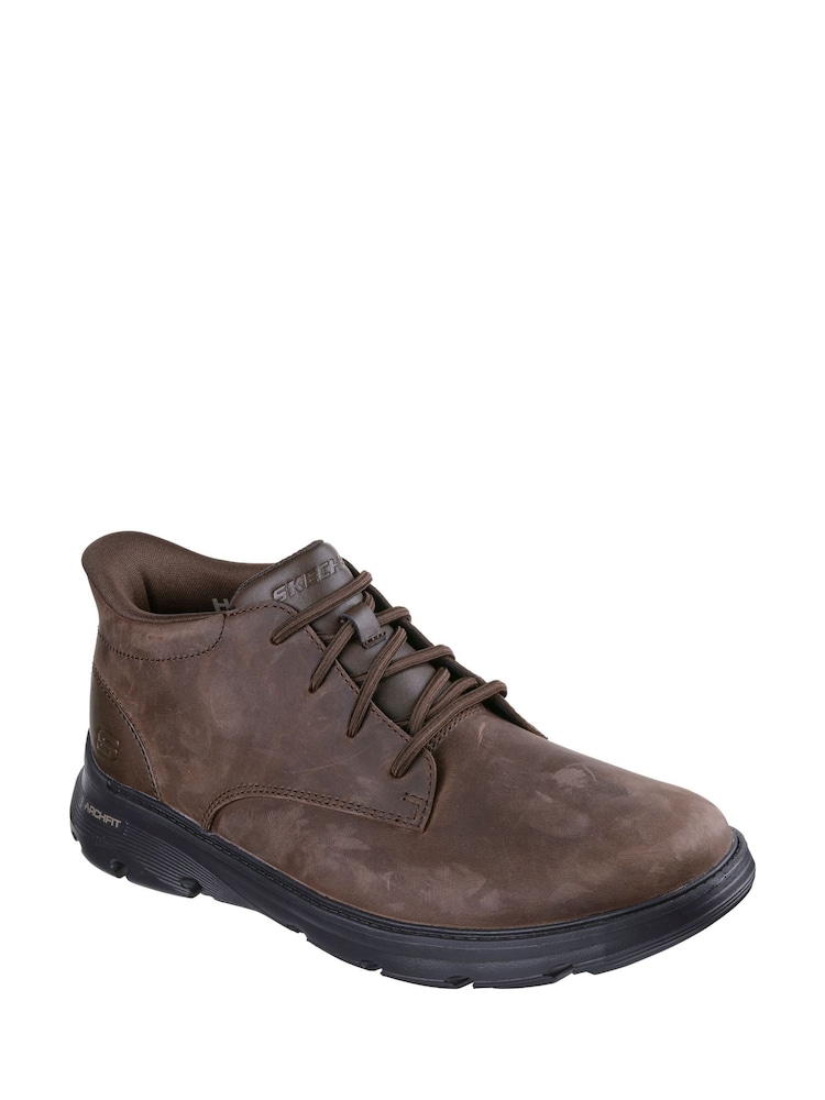 Buy Skechers Brown Slip-Ins Arch Fit Garza Shoes from Next USA