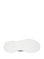 Skechers Black/chrome Standard Fit Slip-ins Bobs Sport Squad Chaos Solid Step Trainers - Image 2 of 2